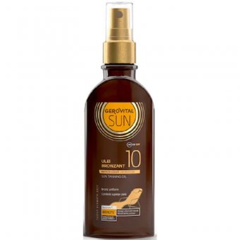 Gerovital Sun 150 ml - Ulei bronzant protector SPF 10