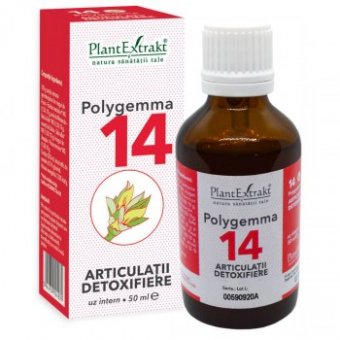 Polygemma 14 Articulatii detoxifiere,  50ml