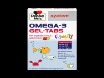 System Omega 3 Gel Tabs Family, 60 comprimate masticabile moi, Doppelherz