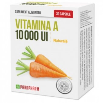 Vitamina A, 10000 Ui, 30 capsule