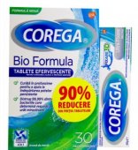 Corega Tablete Bio Formula, 30 tablete + Corega Pasta Ultra Fixare, 40g