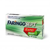 Faringosept Rapid 10 mg cu aromă de mentă, 10 comprimate