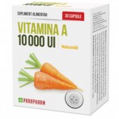 Vitamina A, 10000 Ui, 30 capsule