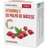 Vitamina C cu Pulpa de Macese, 30 capsule